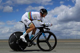 World time trial champion Vasil Kiryienka (Team Sky)