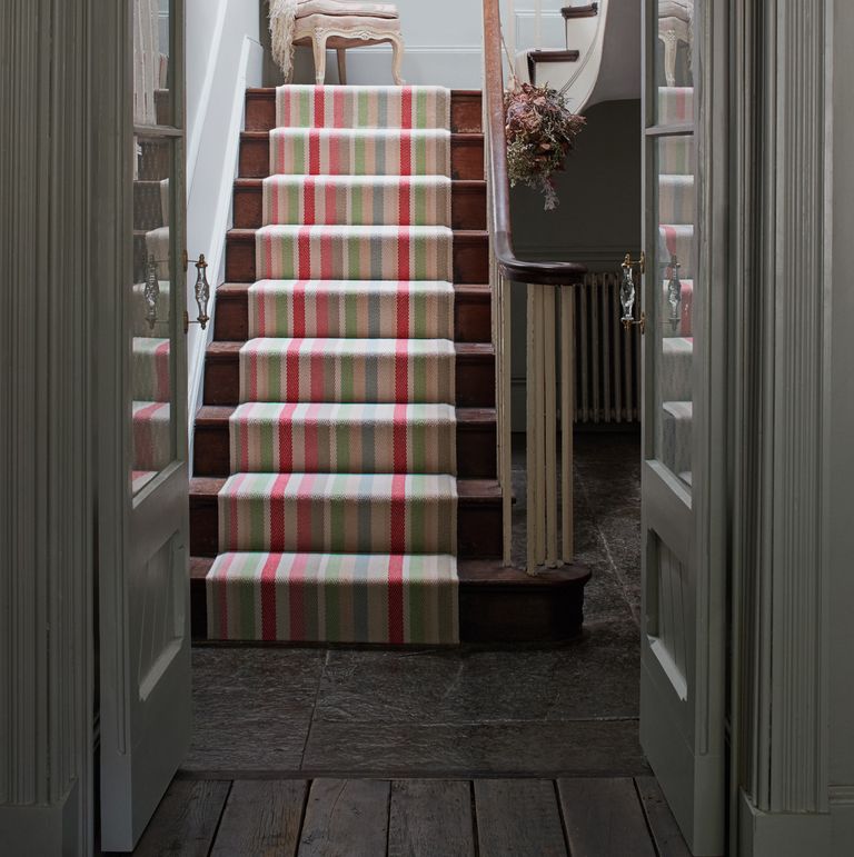 Stairway carpet ideas step things up with colour, pattern and neutral
