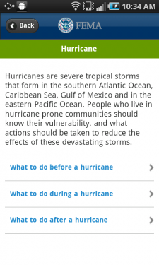 FEMA Android app