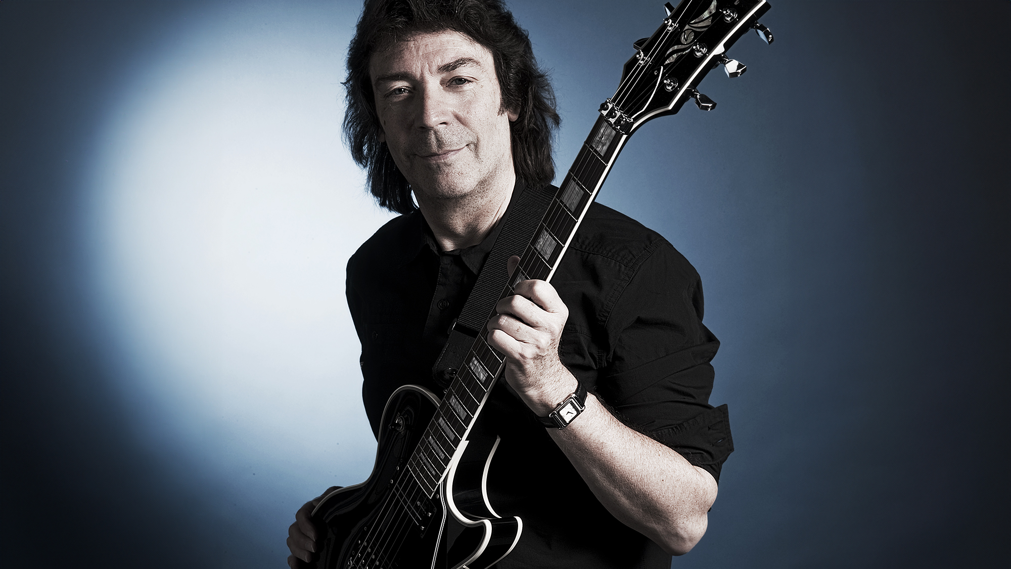 Guitarist Steve Hackett, solo and formerly of Genesis, photographed in 2012
