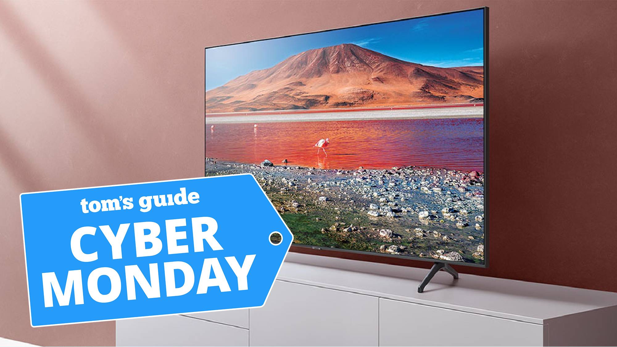 Τηλεόραση Samsung Crystal 4K με ετικέτα προσφοράς Cyber ​​Monday