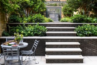 garden terrace ideas on a split level