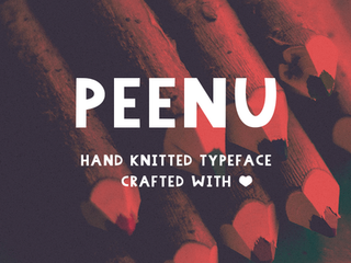 A hand-knitted typeface for use in your design projects