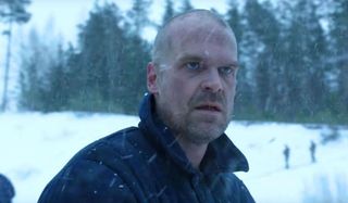 David Harbour as Hopper in Russia in Stranger Things Season 4 teaser