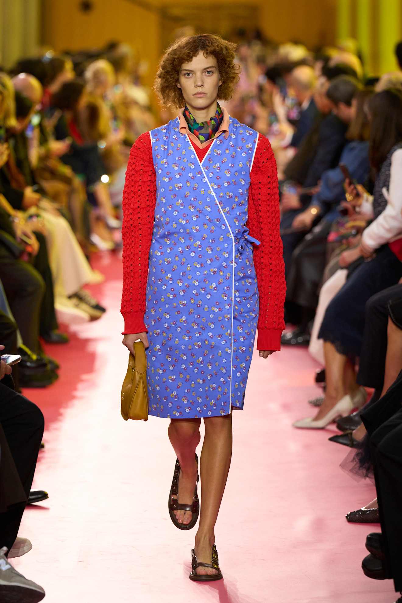 models on the Miu Miu Spring 2026 runway