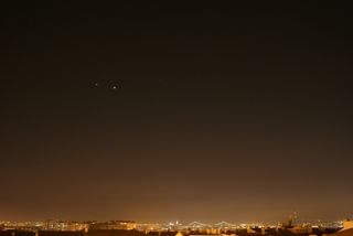 Venus and Jupiter over Portugal