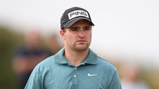 Dominic Clemons looks on during Final Qualifying at Burnham & Berrow ahead of The Open Championship in 2025