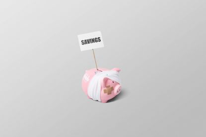 Beaten up piggy bank due to zero interest current accounts eroding savings