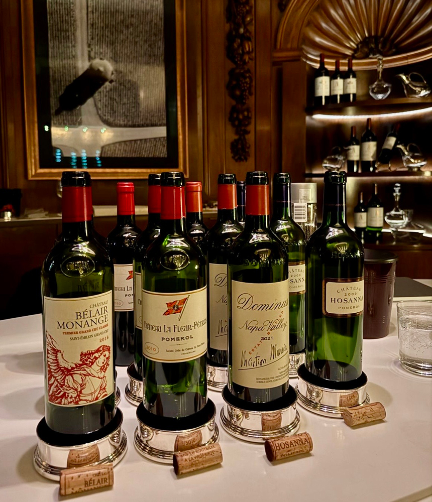 Wines at Vintage Cellar dinner