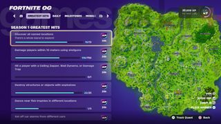 Fortnite Season 1 Greatest Hits Quests in Chapter 6 Season 1