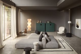 A dual-aspect sofa