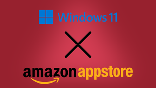 Both logos of Windows 11 and Amazon App Store