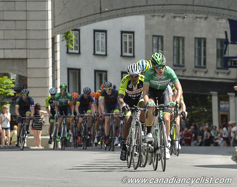 Caja Rural-Seguros RGA on the front at the Tour de Beauce.