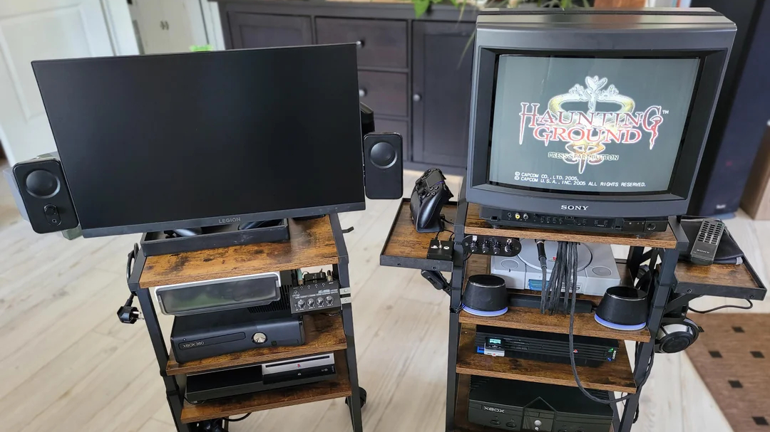 CRT gaming setup