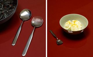 ‘Collo-alto’ cutlery set, by Inga Sempé, for Alessi