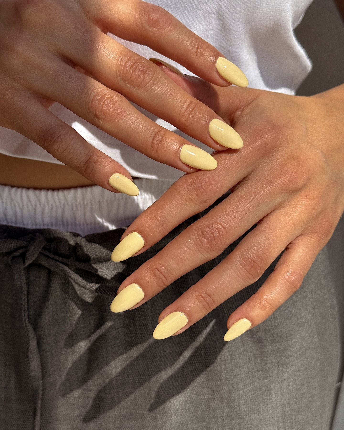 Yellow nails.