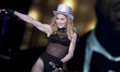 Madonna's "bulging biceps"