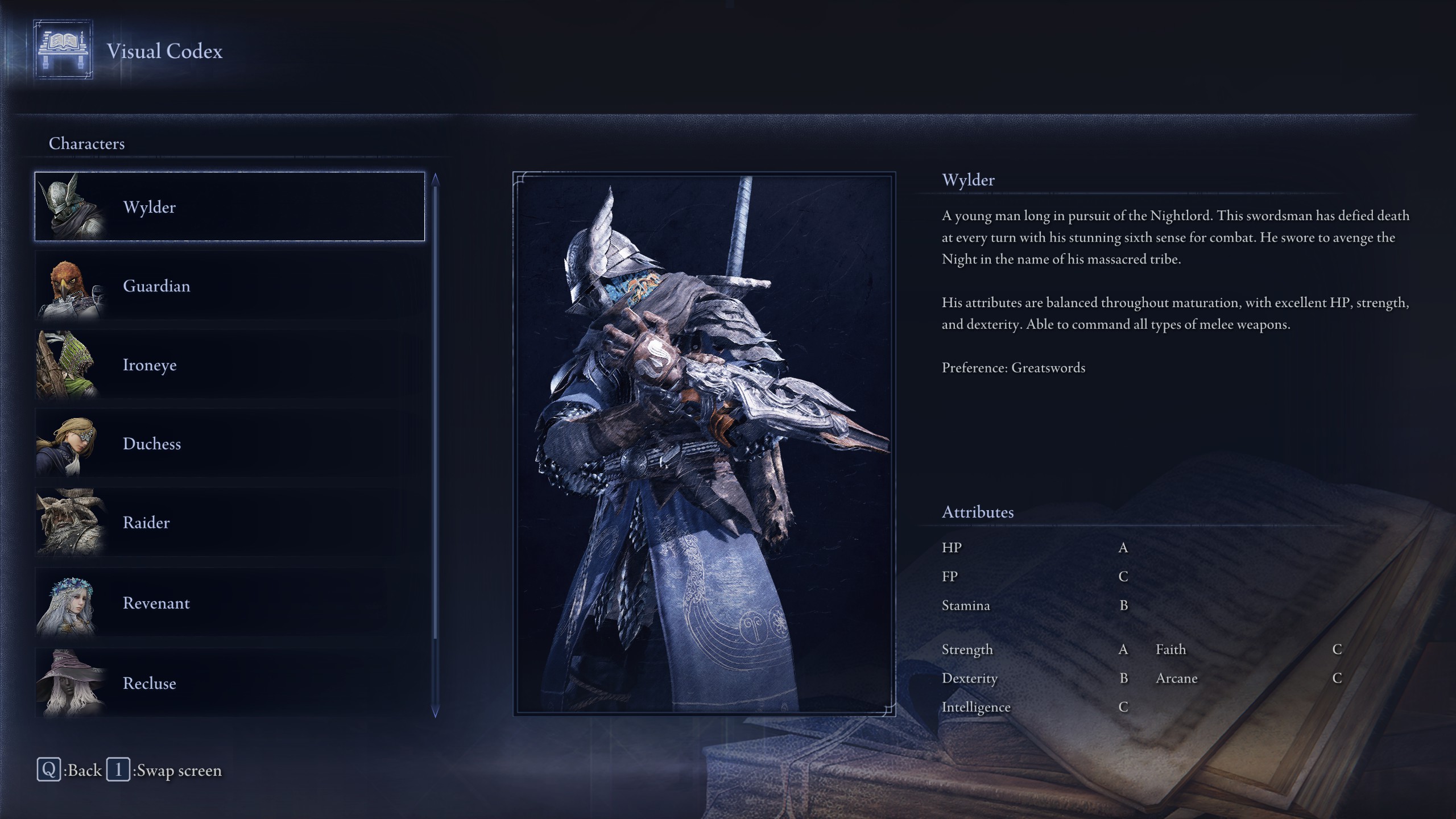 Elden Ring Nightreign nightfarer stats