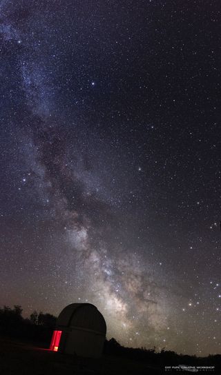 Milky Way Over Frosty Drew Observatory
