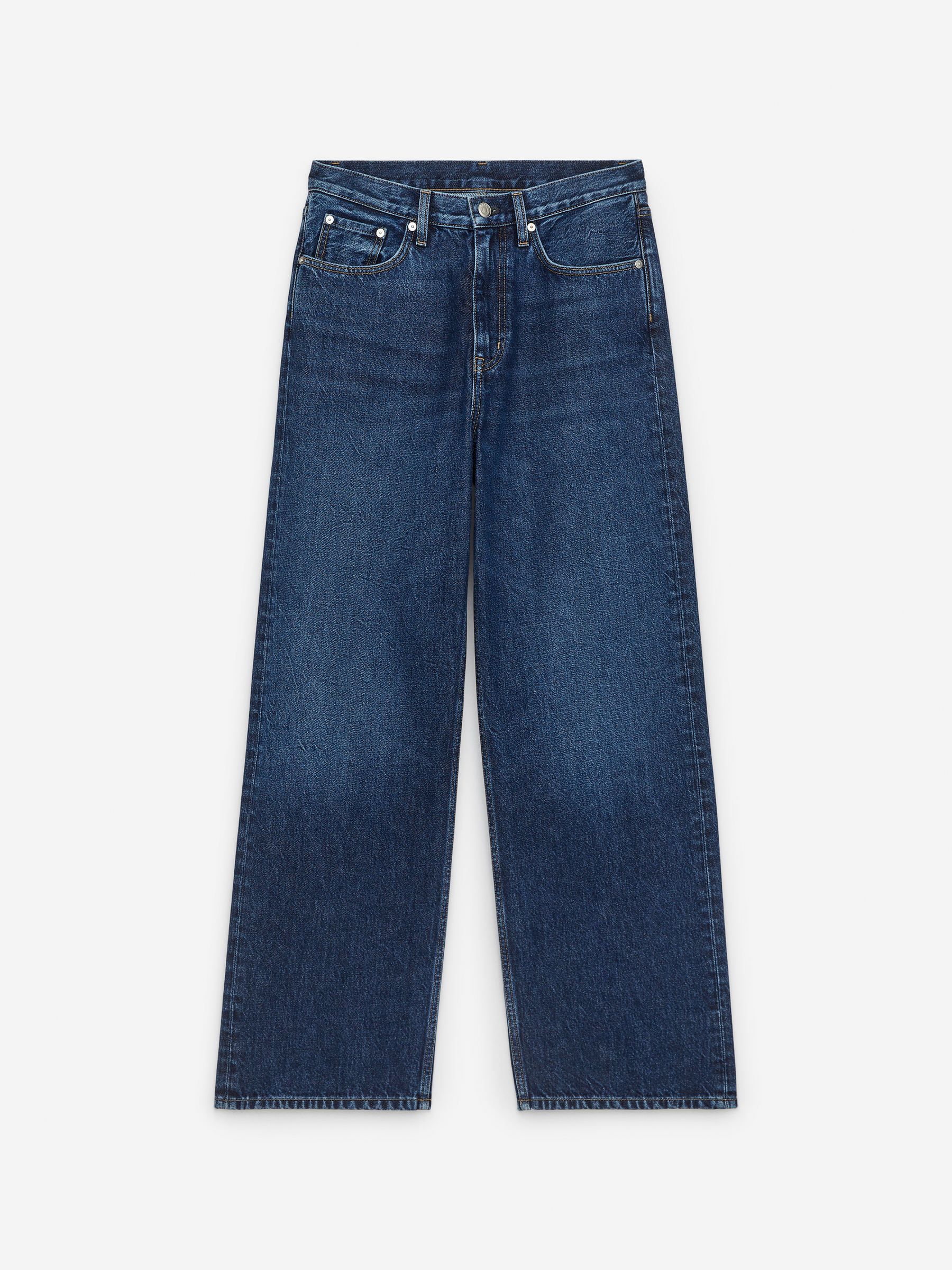 Coral Wide Jeans – Dark Blue – Women – Arket Gb