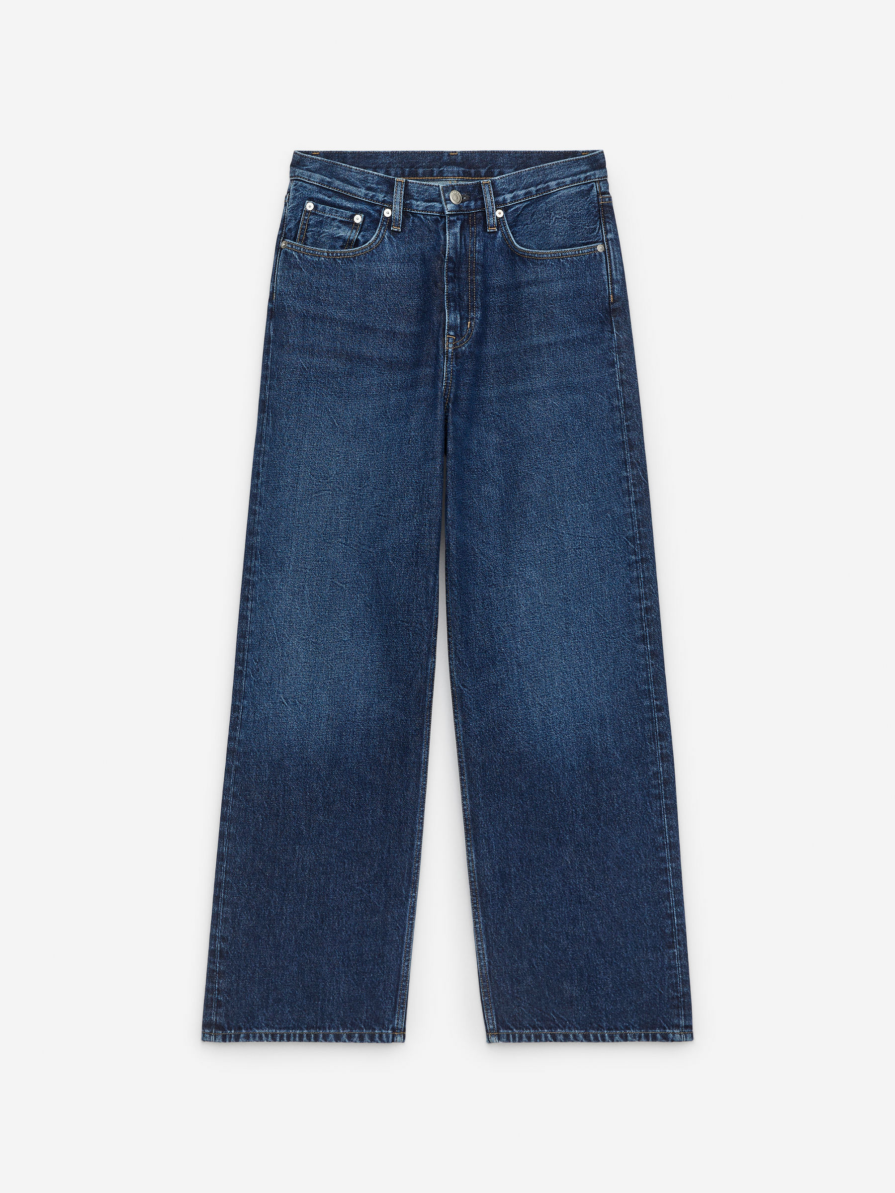 Coral Wide Jeans – Dark Blue – Women – Arket Gb
