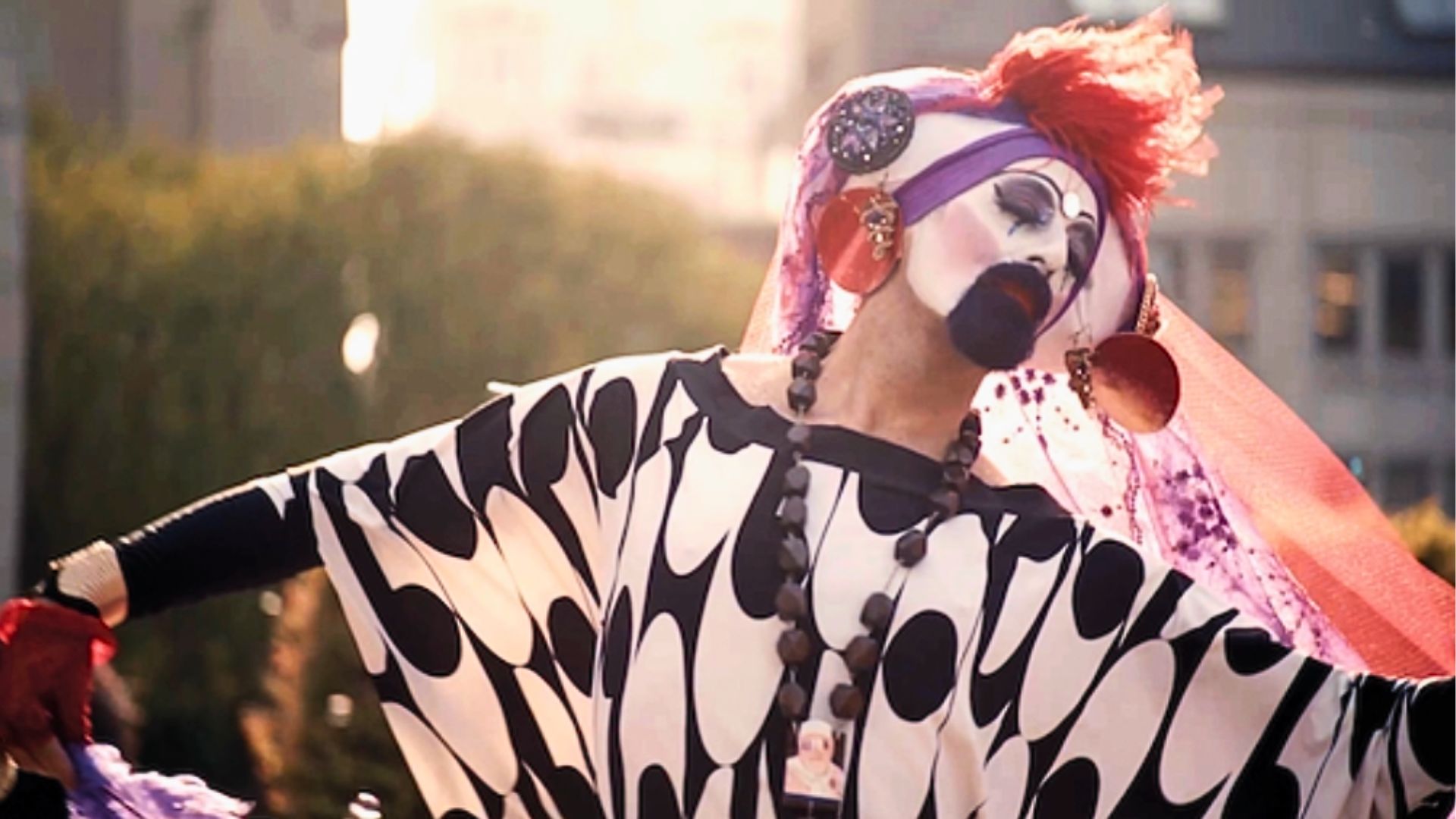 an image of a performer from one of the films featured in BFI's Flare festival