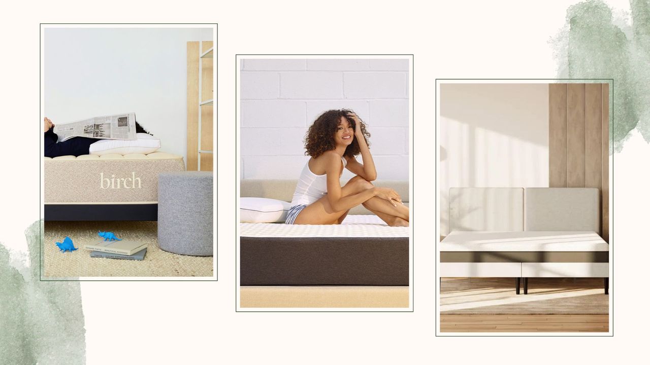 Comp image of the best mattress deals available to buy now, including picks from Birch, Emma and more