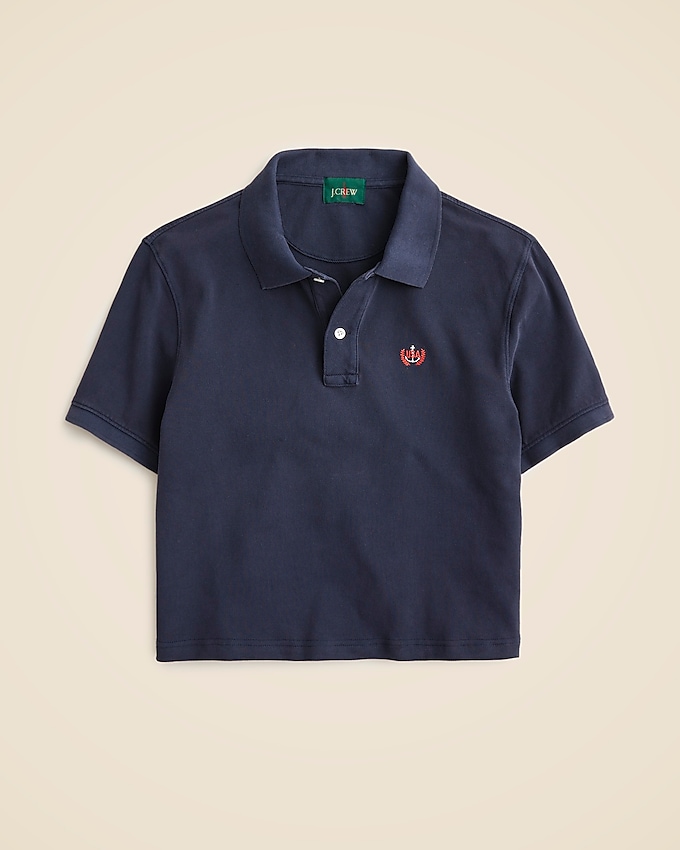 Limited-Edition Usa Swimming® X J.crew Cropped Piqué Polo Shirt