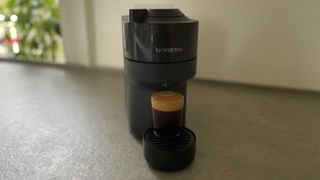 A settled espresso brewed in the Nespresso Vertuo Pop