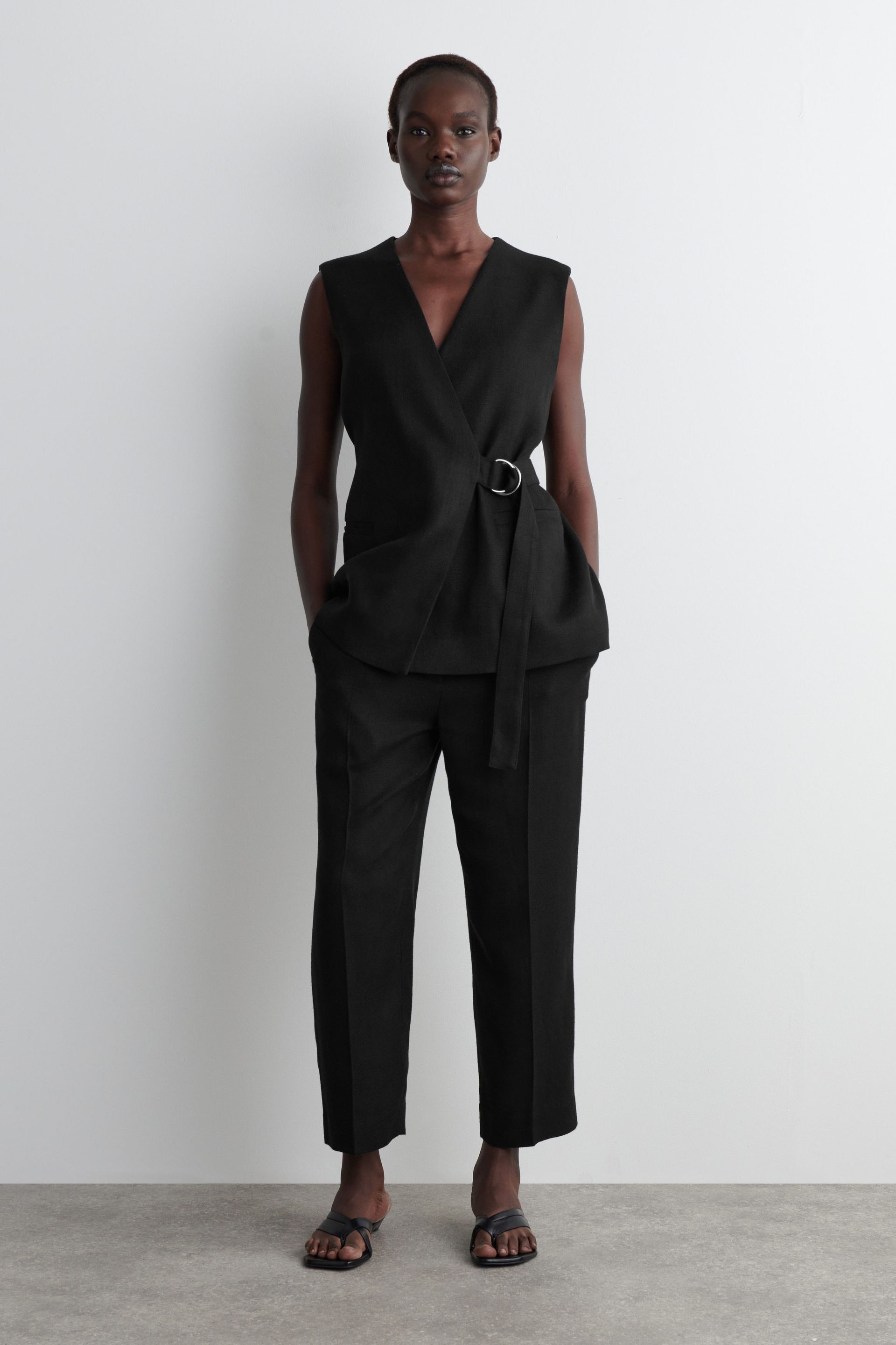 Cropped Tailored Trousers