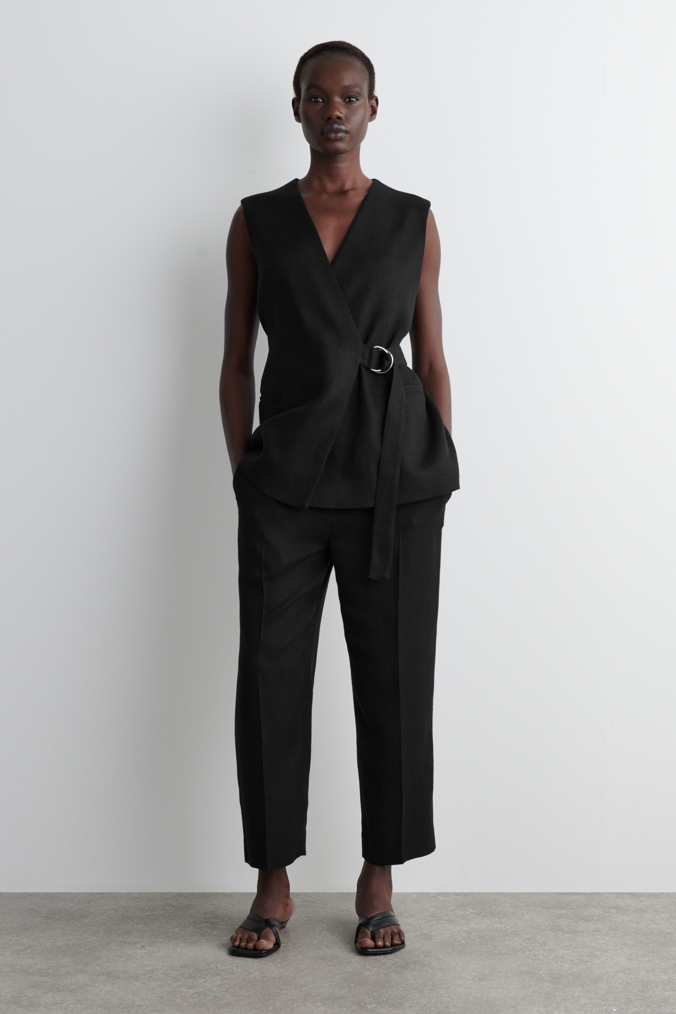 Cropped Tailored Trousers