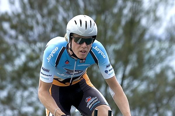 Australia's Rohan Dennis (Jayco/AIS) put in a great ride to finish fourth in the individual time trial.