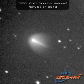 Comet Ikeya-Murakami (C/2010 V1) appears to brightening, signifying it could be in the middle of an outburst. Furthermore, the comet's gaseous head or "coma" bears a striking resemblance to that of Comet Holmes, which experienced a dramatic brightening an