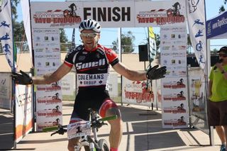 Andy Blair wins the opening stage in Alice Springs