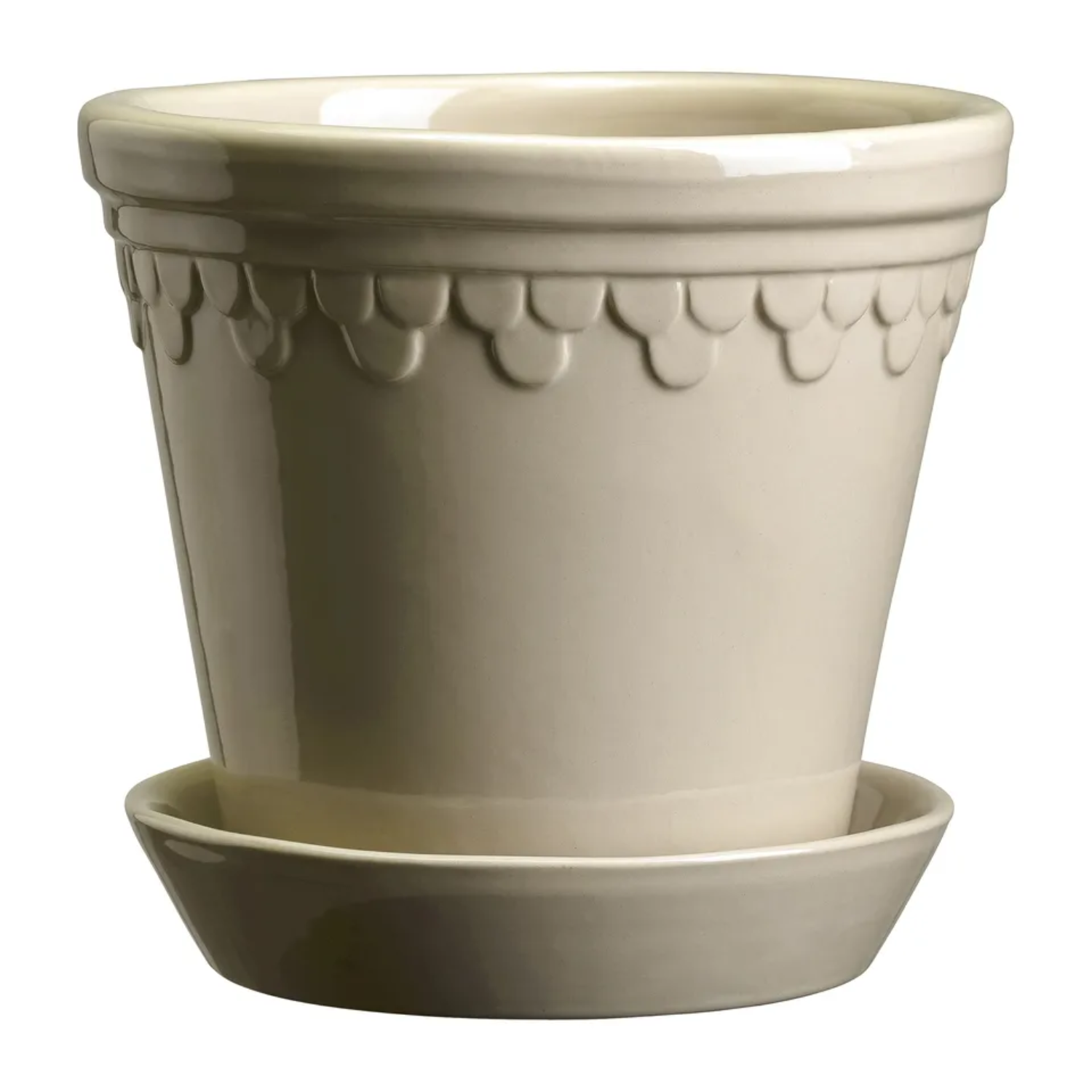 A glazed Københavner flower pot by Bergs Potter from Nordic Nest