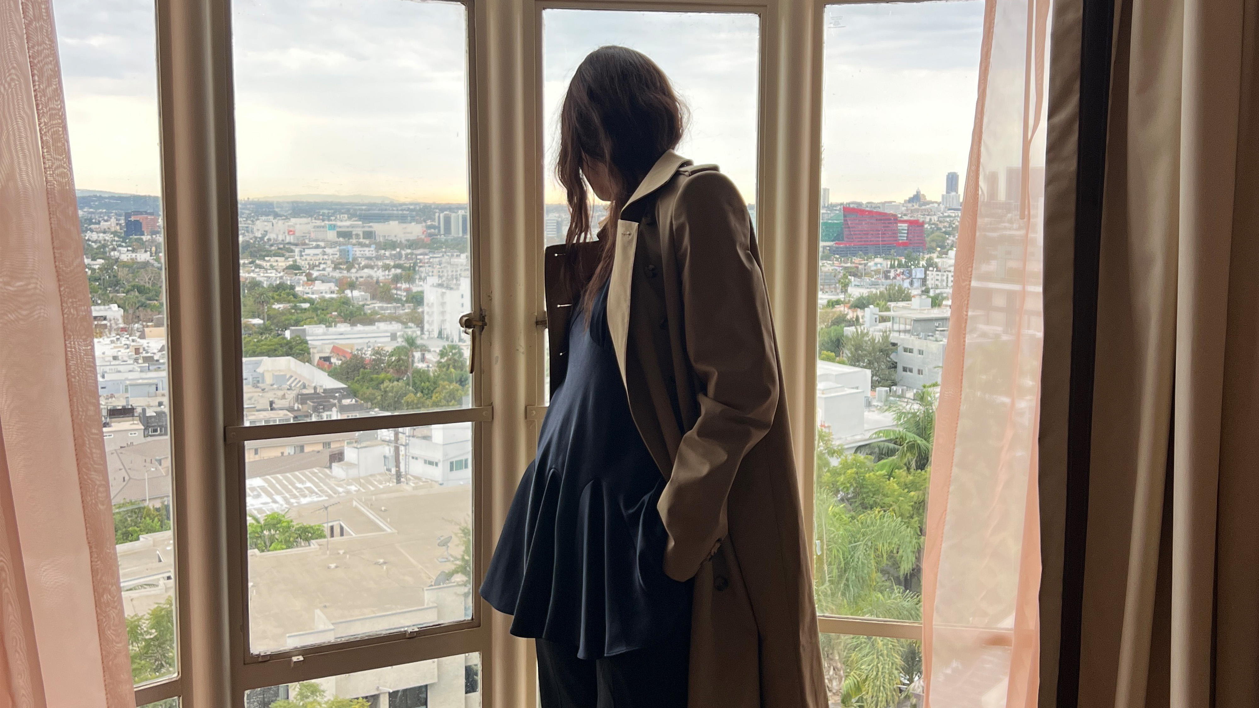 Eliza Huber at the Sunset Tower Hotel in Los Angeles.