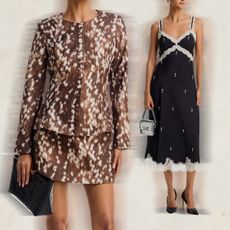 Collage of AQUA x Nicky Hilton collab collection