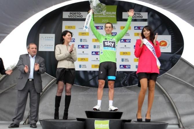 Richie Porte (Sky) in the green jersey