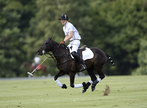 Flying form: Prince Harry won twice over the weekend