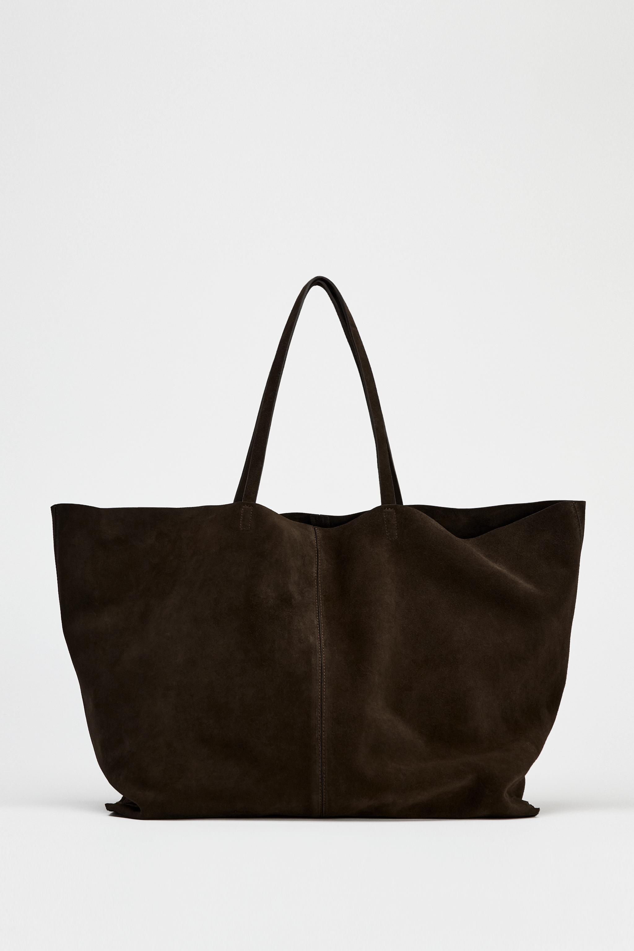 Suede Maxi Tote Bag