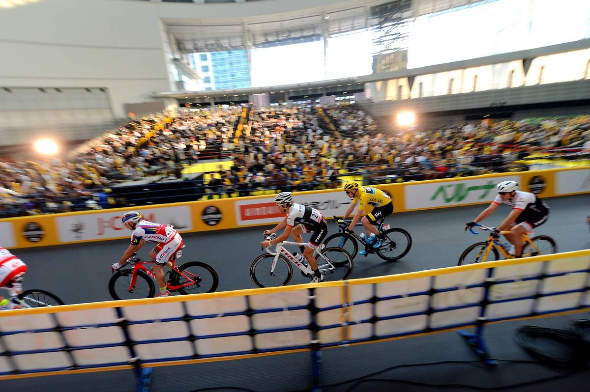 Chris Froome raced in his Tour de France yellow jersey