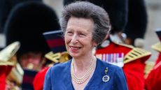 Princess Anne, Princess Royal takes part in the Household Division Musical Spectacular 2025 at Horse Guards Parade on July 16, 2025
