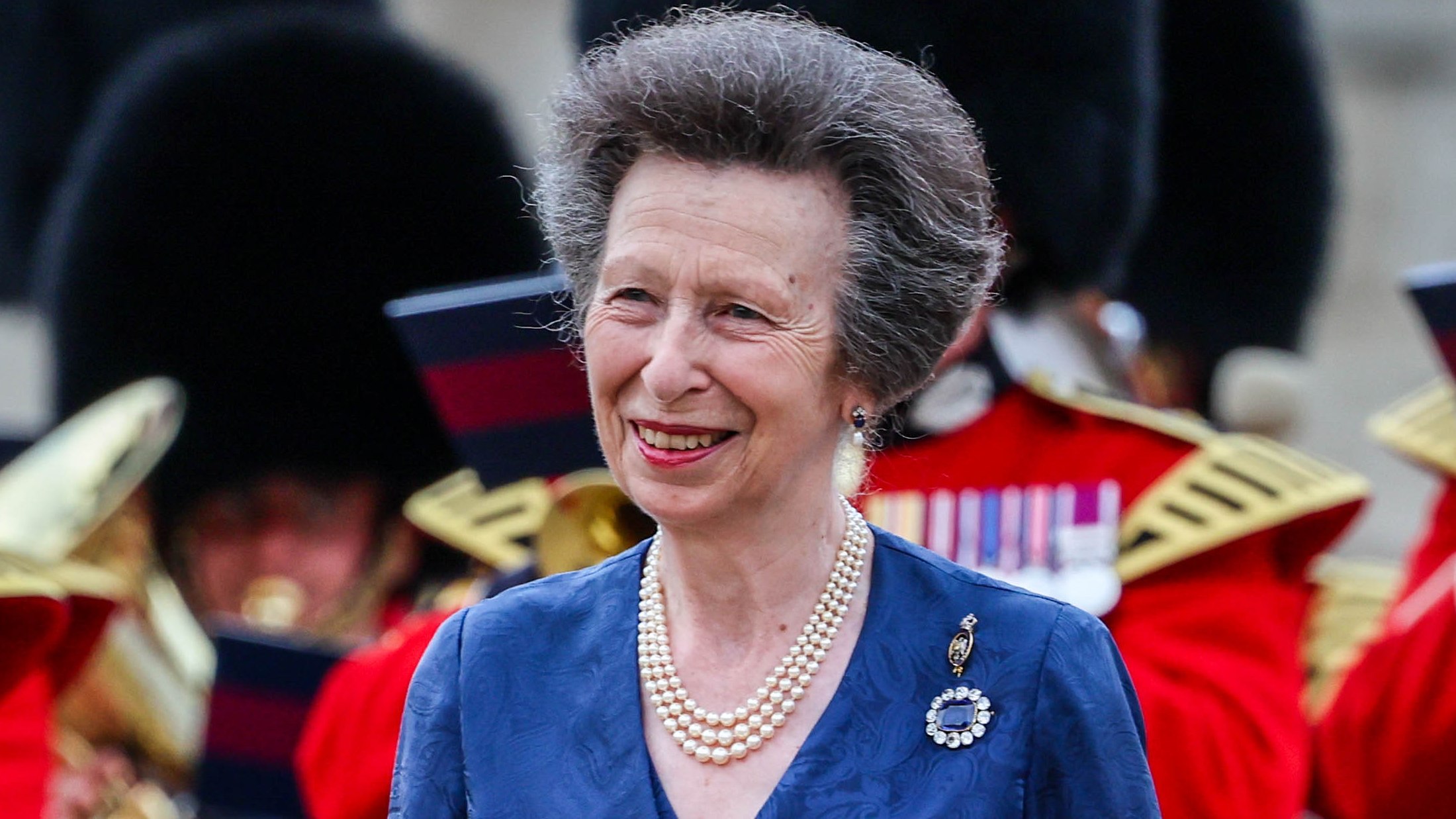 Princess Anne, Princess Royal takes part in the Household Division Musical Spectacular 2025 at Horse Guards Parade on July 16, 2025