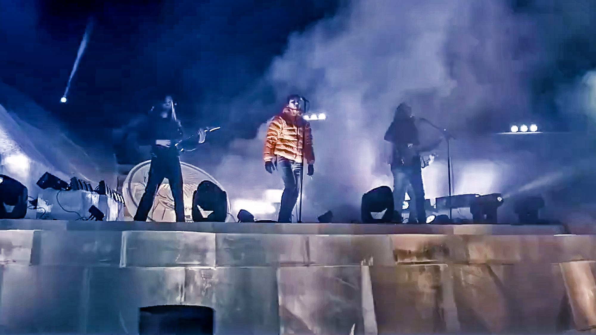 Tesseract perform in Lapand on a stage made of ice in 2015
