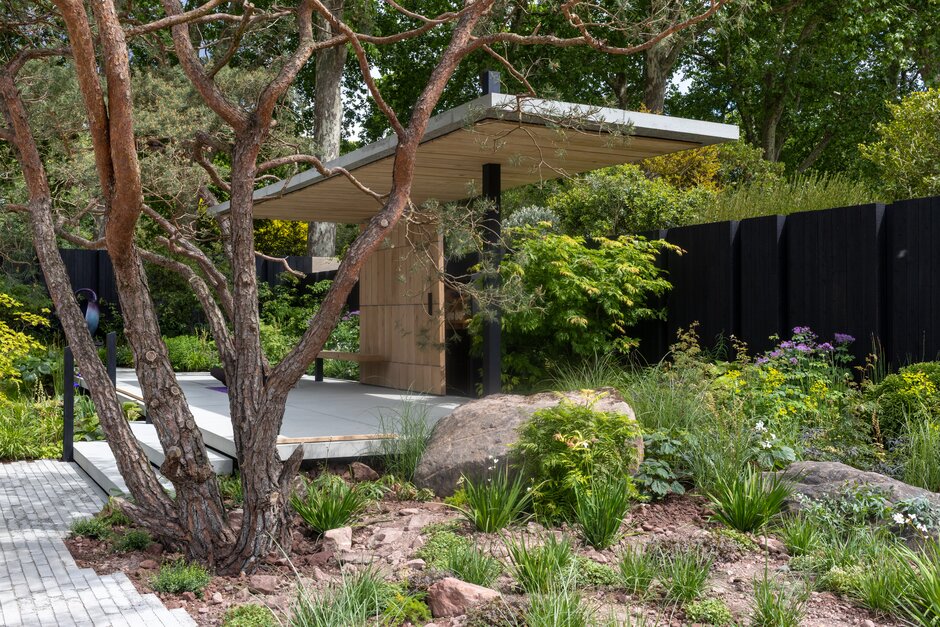 The Asthma and Lung UK Breathing Space Garden. Designed by Angus Thompson. Show Garden. RHS Chelsea Flower Show 2026. Site no. 322
