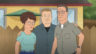 peggy, bobby and hank hill on king of the hill revival 2025