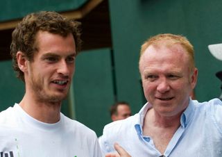 Andy Murray with former Hibs manager Alex McLeish