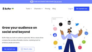 Buffer website screenshot
