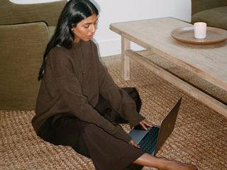 Girl on computer