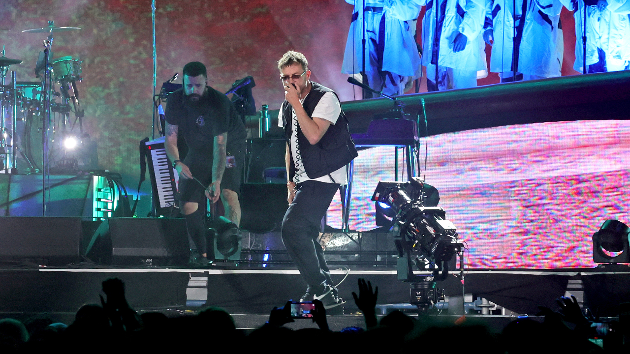 Gorillaz on stage